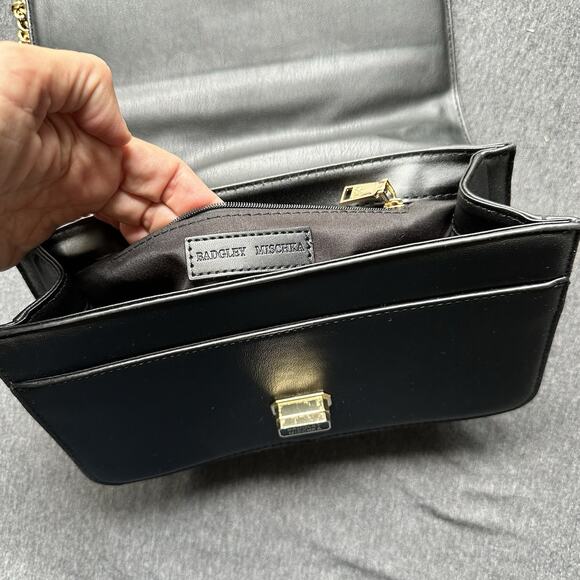 Badgley Mischka Studded Quilted Crossbody Bag/Handbag Size 9" x 7" Vegan - Picture 7 of 11